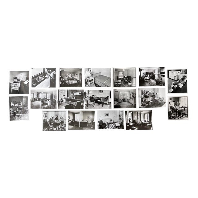 Original Photos of Scandinavian Furniture, Sweden, 1951, Set of 18 For Sale