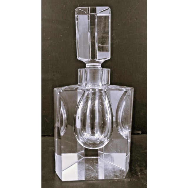 Moser Glassworks Vintage 1960s Moser Perfume Bottle Lead Free Crystal Damage Free For Sale - Image 4 of 6
