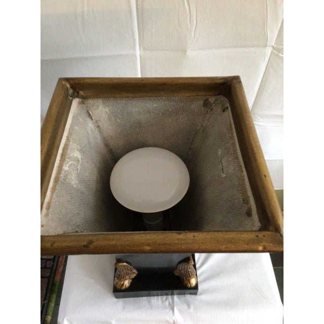 1960s Italian Tole Table Lamp For Sale - Image 10 of 12