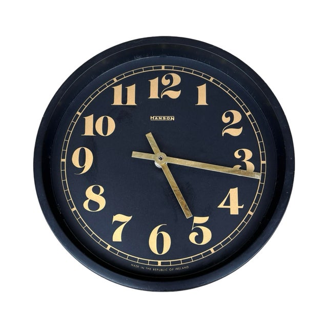 1990s Designer Wall Clock, Hanson Ireland, 1990s. For Sale - Image 5 of 12