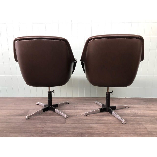 Set of Office Armchairs by Olli Mannermaa for Cassina, 1960s For Sale - Image 9 of 18