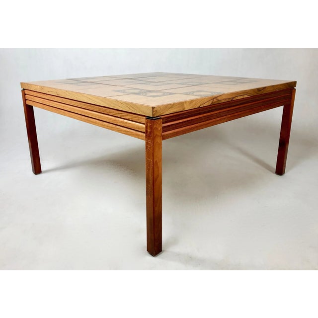 1960s Mid-Century Mosaic Coffee Table from String Seffle Möbelfabrik, 1960s For Sale - Image 5 of 13