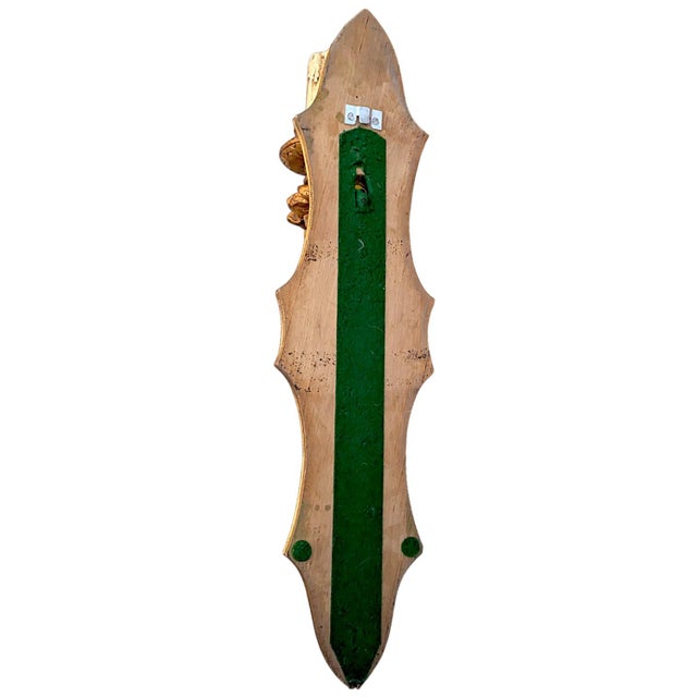 1940s Rococo Hollywood Regency Style Parcel Gilded Single Candle Wall Sconce For Sale In Palm Springs - Image 6 of 6