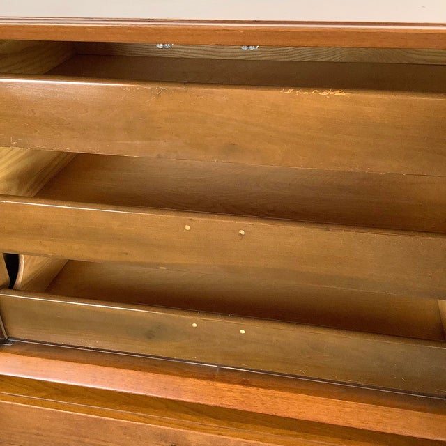 Mid-Century Highboy Dresser With Sculptural Front For Sale - Image 12 of 12