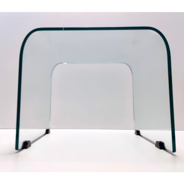 Square Aquamarine Glass Coffee Table attributed to Pietro Chiesa for ...