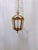 Bronze Vintage Bronze Lantern With Etched Glass Panels For Sale - Image 8 of 8