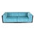 Textile Iroko Cornaro Sofa in Wood and Azure Velvet by Carlo Scarpa for Studio Simon, 1974 For Sale - Image 7 of 18