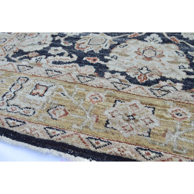 Mid 20th Century Handmade Persian Sultanabad Wool Rug- 4' X 6'4" For Sale - Image 9 of 13