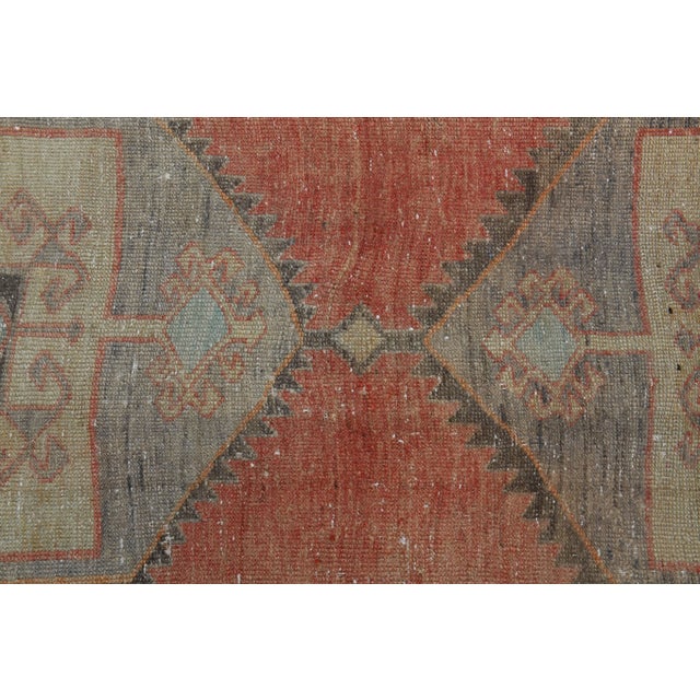 Red 1970s Vintage Handmade Wool Cotton Red Area Rug For Sale - Image 8 of 11