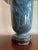 Postmodern Monumental Blue Vintage Stone Vase Lamp (Shade Not Included) For Sale - Image 3 of 4