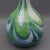 Blue Modern Wavy Green and Blue Murano Glass Vase by Carlo Moretti, 1970s For Sale - Image 8 of 11