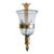 Late 20th Century Brass Mounting, Clear Glass Globe Wall Sconce For Sale