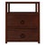 Spritely Home Accent Furniture Lark 21 in. W Wood 2 Drawer Nightstand with Open Storage Shelf, Walnut For Sale - Image 4 of 8