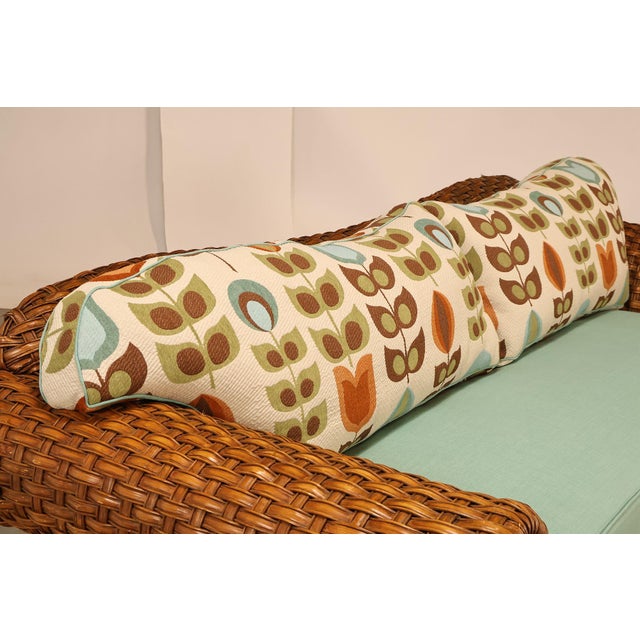 Lane Venture Excursions Pair Of Wicker Sofas With Cushions For Sale In Philadelphia - Image 6 of 18