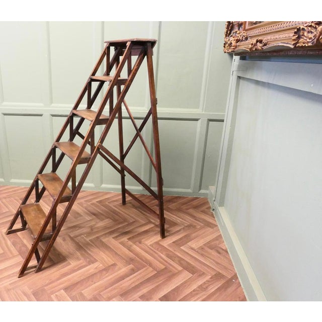 Antique French Decorators Ladder, 1900 For Sale - Image 4 of 8