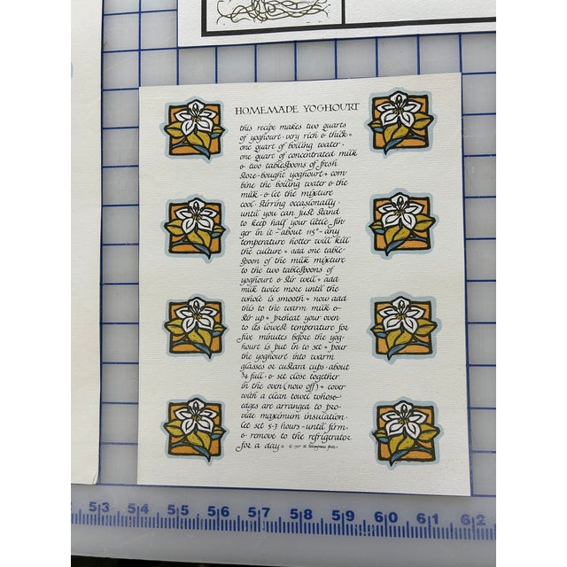 Mid 20th Century Mid 20th Century Calligraphed Prints by David L. Goines - Set of 16 For Sale - Image 5 of 14