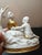 RARE Signed Archimede Seguso Murano Italy Bisque 6" Porcelain Figurine. The delicate lace & florals are completely intact....