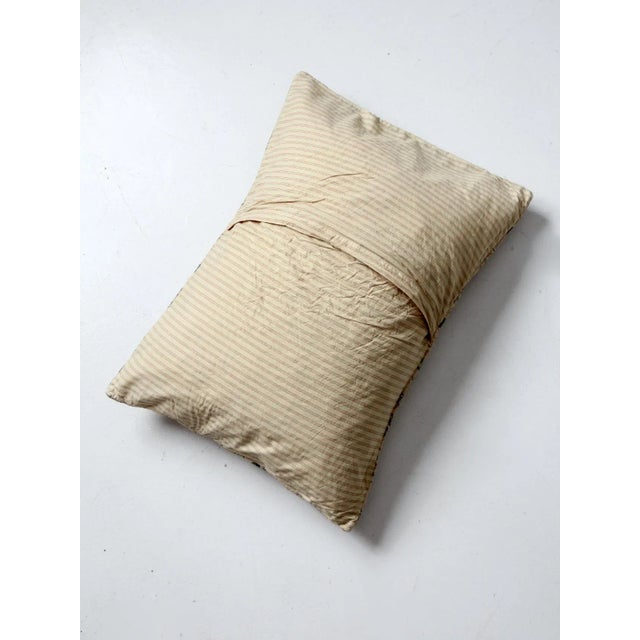 Textile Vintage Quilted Floral Pillow Sham For Sale - Image 7 of 10