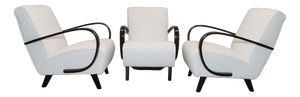 Armchairs by Jindrich Halabala, 1940s, Set of 3