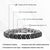 Wide Three Row Mosaic 14.37 CTW Black Onyx Tennis Bracelet in 925 Sterling Silver 7 Inch For Sale - Image 12 of 15