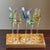 A distinctive vintage set of five hand-blown art glass cordial / liqueur glasses featuring elegant elongated clear stems...