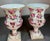 Early 20th Century Antique Pair of Dresden Rose Porcelain Urns For Sale - Image 5 of 11