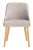 Modern Upholstered Dining Chair in Grey & Gold - a Pair For Sale - Image 3 of 9