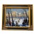Christopher Willett, "Ice Skating in Central Park" Oil on Masonite For Sale
