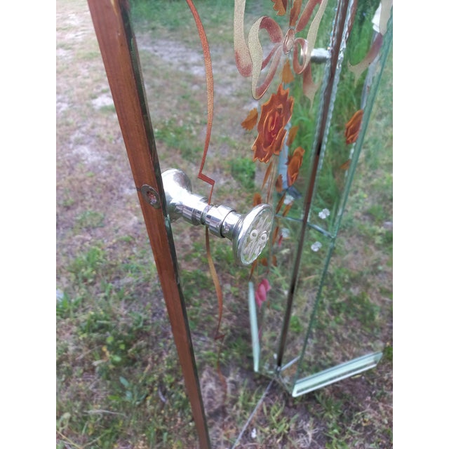 Art Deco Corner Mirrored Cabinet, 1940s For Sale - Image 10 of 12