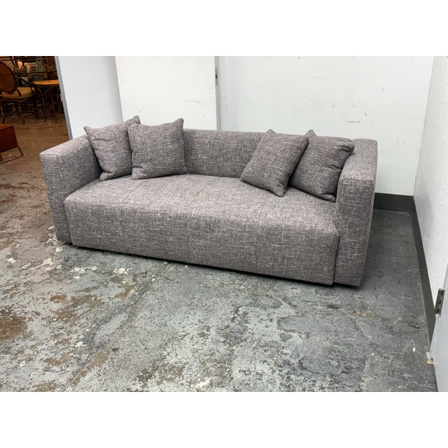 Bespoke Breuer Linen Sofa For Sale In San Francisco - Image 6 of 12