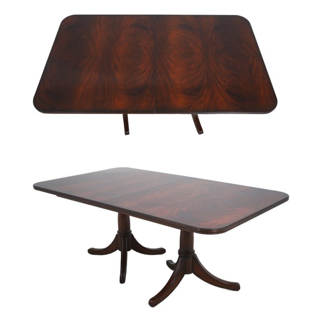 Maitland Smith Figural Mahogany Dining Room Table For Sale