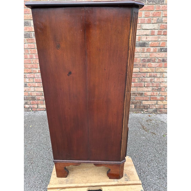 19th Century English Serpentine Front Chest For Sale - Image 11 of 12