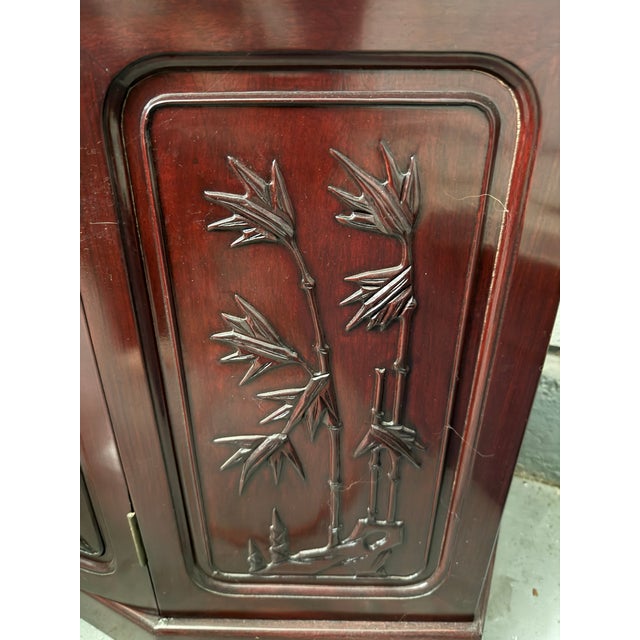 Vintage Grand-Scale Rosewood Hexagonal Curio Cabinet For Sale - Image 9 of 11