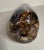 Gorgeous Art Glass Vase with rich brown swirled through.