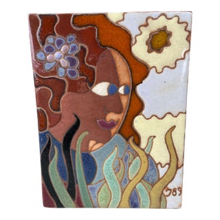 1980s "Bonita" Ceramic Mosaic by Guillermo Wagner Granizo For Sale