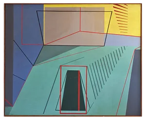 M.A.H. Reijner, a Dream Moved My Grave and Non Wing, 1973, Oil on Canvas