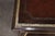Brown Pair Leather Wrapped and Embossed Maitland Smith Commodes For Sale - Image 8 of 14