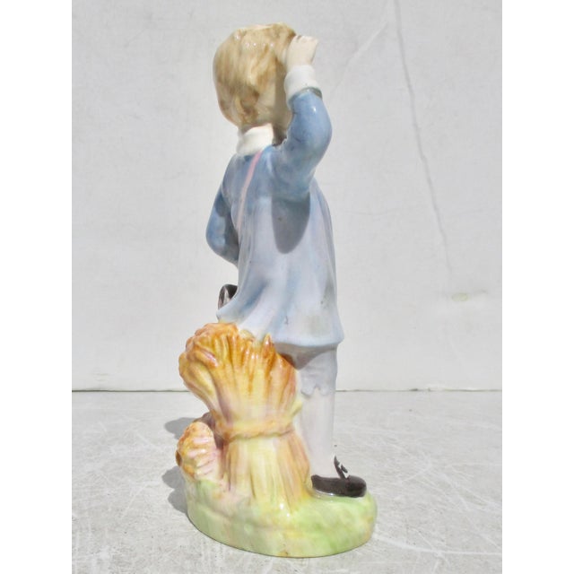 Royal Blue Little Boy Blue Royal Doulton Porcelain Figure For Sale - Image 8 of 9
