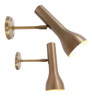 Brass Wall Spots by Lad Team for Swiss Lamps International, Germany, 1960s, Set of 2