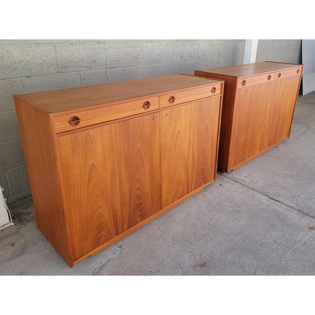 Scandinavian Modern Teak Credenza by Tage Olofsson - A Pair For Sale - Image 4 of 18