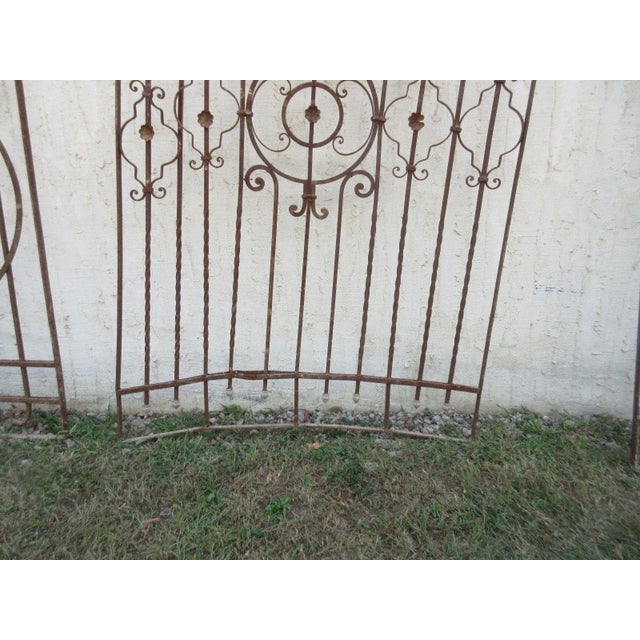 Antique Victorian Iron Gate For Sale - Image 5 of 6