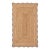 3x5Ft. Grey Wave Scallop Jute Rug For Sale