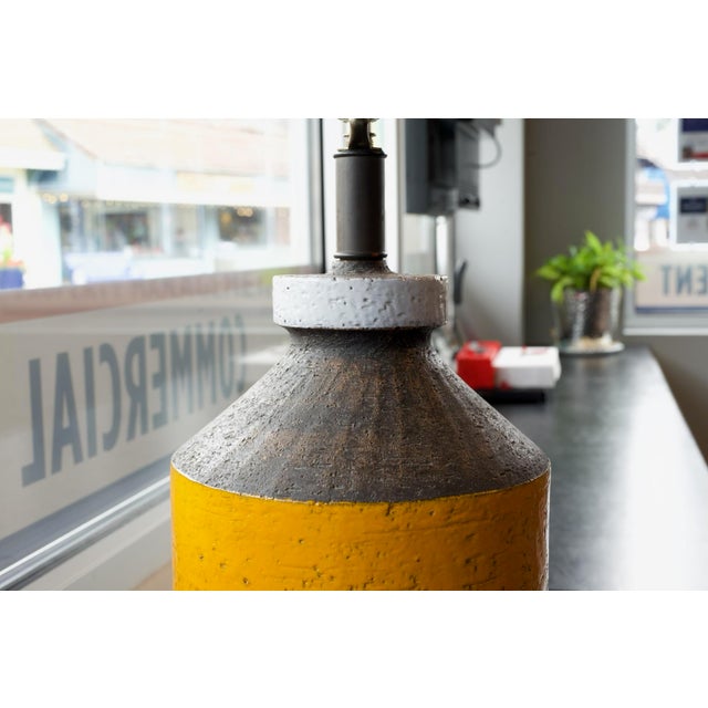 Bitossi 1960's ceramic table lamp. It has been in my family since early 1970's Excellent condition with no chips in the...