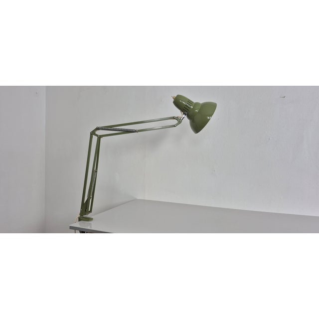 1960s Vintage Green Table Lamp from Ledu, Sweden, 1960s For Sale - Image 5 of 18