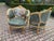 Green 1950's Louis XVI Living Room Set Green Velvet - 3 Pieces For Sale - Image 8 of 13