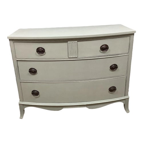 Solid Wood Dresser Chest of Drawers Painted Light Green Vintage Cottage  Design Chests of Drawers