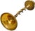 Mid 20th Century Handmade Americana Brass-Art Candleholder For Sale In New York - Image 6 of 6