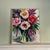 Contemporary Still Life of Vibrant Flowers Oil Painting on Canvas, Framed For Sale In New York - Image 6 of 10