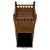 An elegant early 20th-century English cabinet, finely crafted from golden oak and distinguished by its unusually compact...