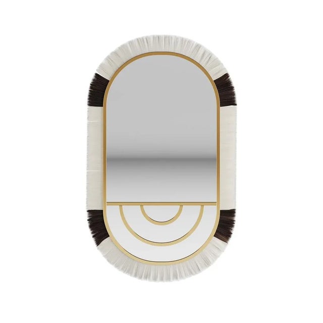 Contemporary Palm Wall Mirror by HOMMÉS Studio For Sale - Image 3 of 3